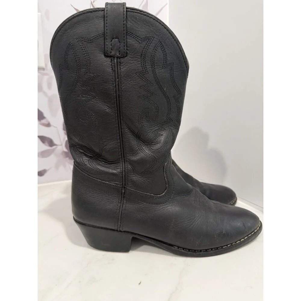 Smoky Mountain Boots Style 3032Y Black Leather Western Gorpcore Youth Size 6
